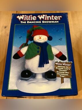NEW Willie Winter The Dancing Snowman Animated Rockin Around The Christmas Tree